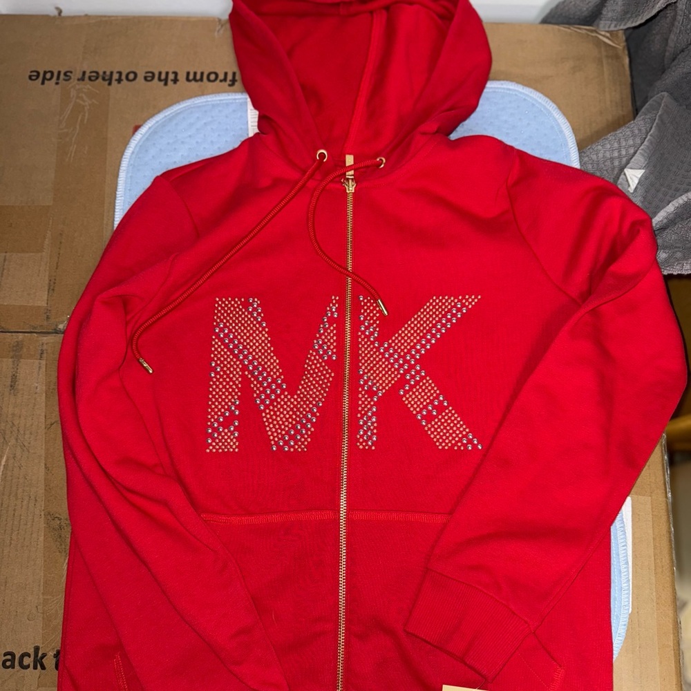 🚨SOLD🚨Red MK Logo Hoodie
